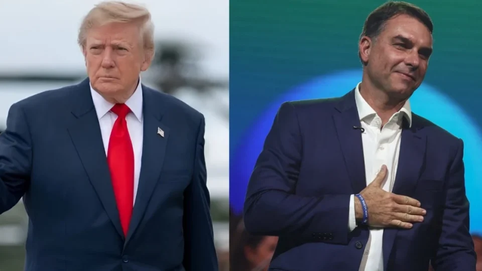 Governo Trump anuncia vistos para Flávio Bolsonaro e familiares após saída do Brasil