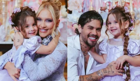 Virginia aparece ao lado de Zé Felipe em festa luxuosa de Maria Flor após rumores sobre volta do casal