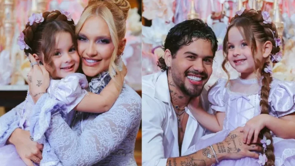 Virginia aparece ao lado de Zé Felipe em festa luxuosa de Maria Flor após rumores sobre volta do casal