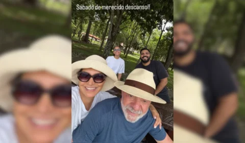 Lula aproveita sábado de folga com Janja e o humorista Paulo Vieira em Brasília